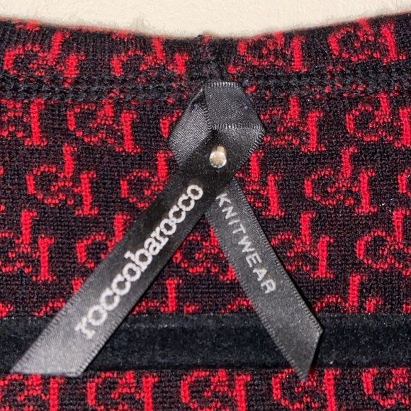 Roccobarocco knit wear sweater with a hoodie - Picture 4 of 8